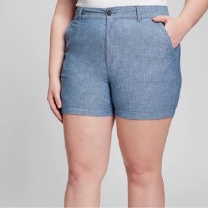 NWT Gap Denim Chambray summer shorts Size 18